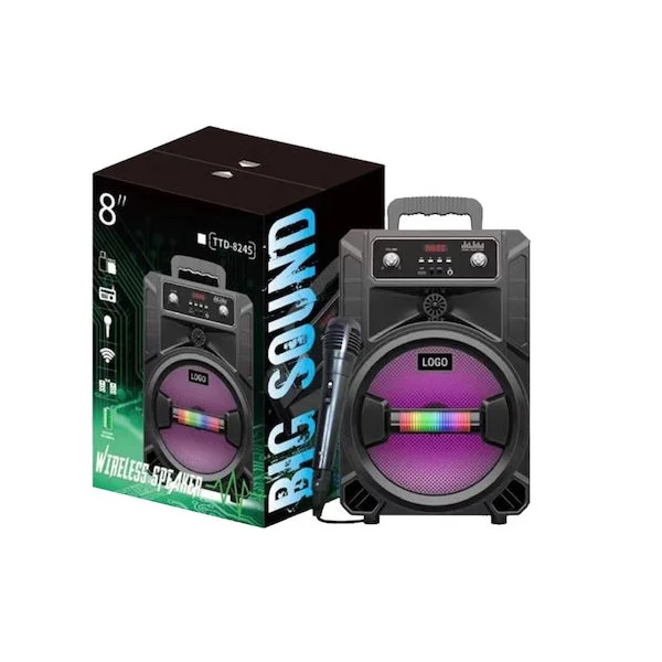 Φωτογραφία προϊόντος: OEM Σύστημα Karaoke με Ενσύρματo Μικρόφωνo TTD-8245 σε Μαύρο Χρώμα