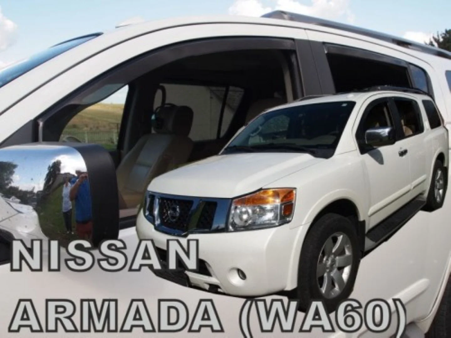 Φωτογραφία προϊόντος: Nissan Armada WA60 5D 2004-2016​ Σετ Ανεμοθραυστες Αυτοκινητου Απο Ευκαμπτο Φιμε Πλαστικο Heko - 4 ΤΕΜ.
