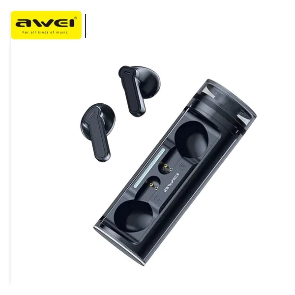 Φωτογραφία προϊόντος: OEM Awei T77 Earbud Bluetooth Handsfree Ακουστικά με Θήκη Φόρτισης Μαύρα 48957518