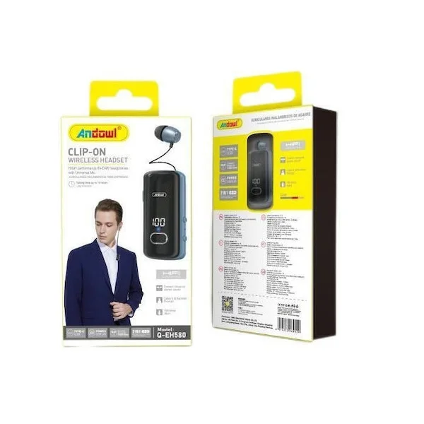 Φωτογραφία προϊόντος: OEM Andowl Q-EH580 In-ear Bluetooth Handsfree Ακουστικό Μαύρο
