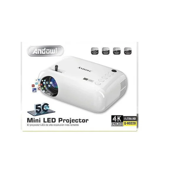 Φωτογραφία προϊόντος: Andowl Q-HD220 Προτζέκτορας Mini Led 4K Ultra HD Λευκό 52589842