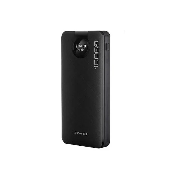 Φωτογραφία προϊόντος: OEM Awei P133K Power Bank 10000mAh με Θύρα USB-A και Θύρα USB-C Μαύρο