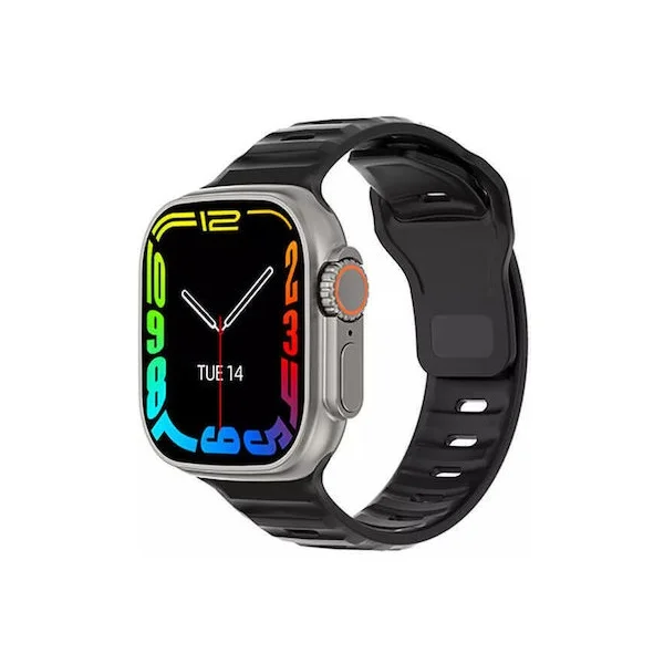 Φωτογραφία προϊόντος: OEM Microwear T800 Ultra 49mm Smartwatch με Παλμογράφο (Μαύρο)