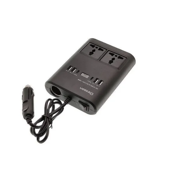 Φωτογραφία προϊόντος: OEM Inverter Αυτοκινήτου – σκάφους 150W μετατρέπει τα 12V σε 220V και διαθέτει θύρα USB PERVOI CTC-741