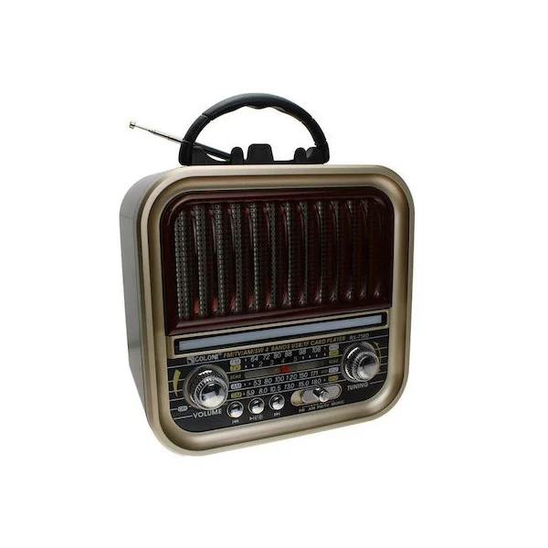 Φωτογραφία προϊόντος: OEM RX730D Retro Φορητό Ραδιόφωνο Επαναφορτιζόμενο με Bluetooth και USB Χρυσό 51495268