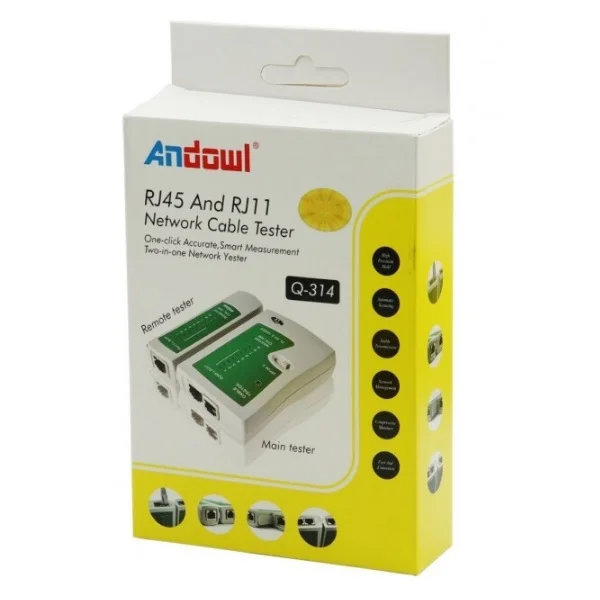 Φωτογραφία προϊόντος: Andowl Q-314 Tester Καλωδίων Δικτύου 37484296