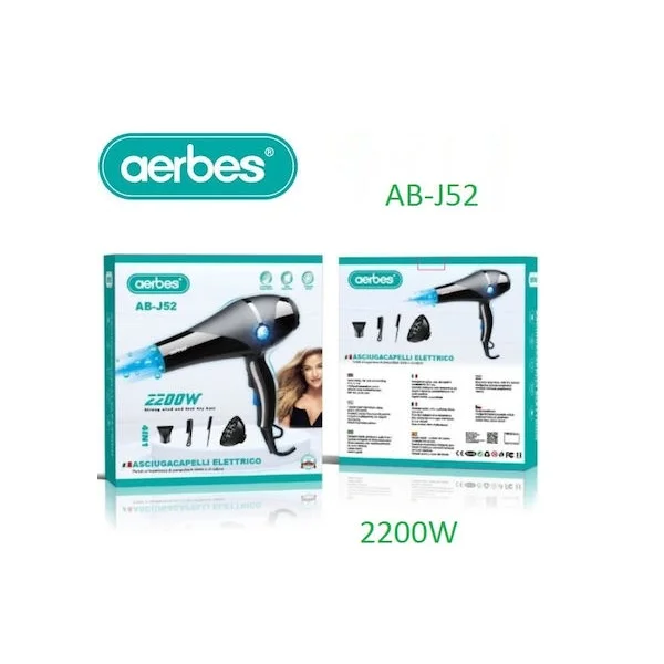 Φωτογραφία προϊόντος: OEM Aerbes Πιστολάκι Μαλλιών 2200W AB-J52 50450483