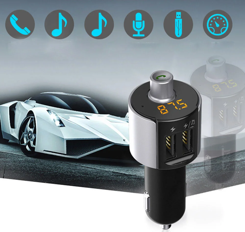 Φωτογραφία προϊόντος: OEM FM Transmitter Αυτοκινήτου Bluetooth Car Kit & MP3 Player με USB CM-C27