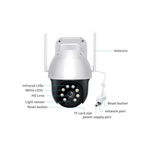Φωτογραφία προϊόντος: OEM Leewello LW-344 IP Κάμερα Παρακολούθησης Wi-Fi 5MP Full HD+ Αδιάβροχη με Αμφίδρομη Επικοινωνία και Φακό 4mm 54966408