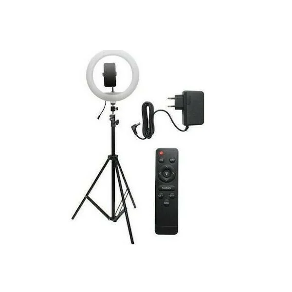Φωτογραφία προϊόντος: Andowl Q-L201 Ring Light 20cm 3200-5600K με Τρίποδο Δαπέδου και Βάση για Κινητό 26158043