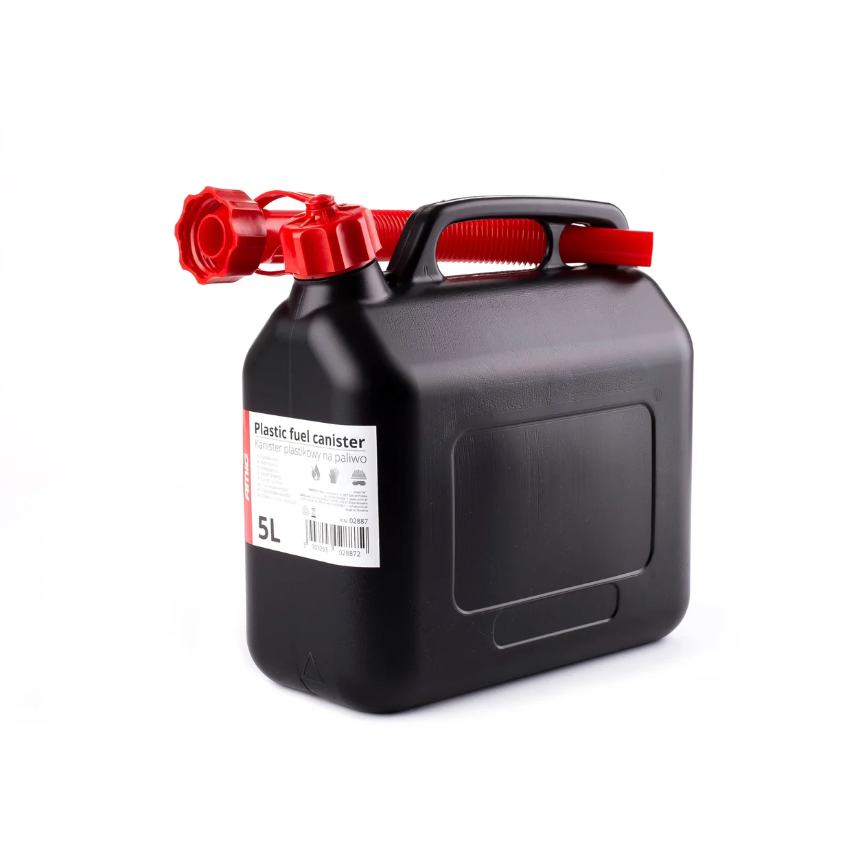 Φωτογραφία προϊόντος: AMIO Μπετονι Πλαστικο 5L Μαυρο Με Κοκκινο Στομιο