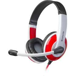 Φωτογραφία προϊόντος: DEFENDER G-120 WARHEAD WIRED HEADPHONES 2m red white