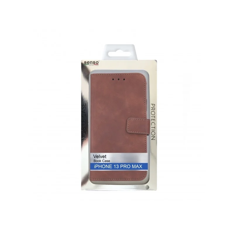 Φωτογραφία προϊόντος: SENSO VELVET BOOK IPHONE 13 PRO MAX brown