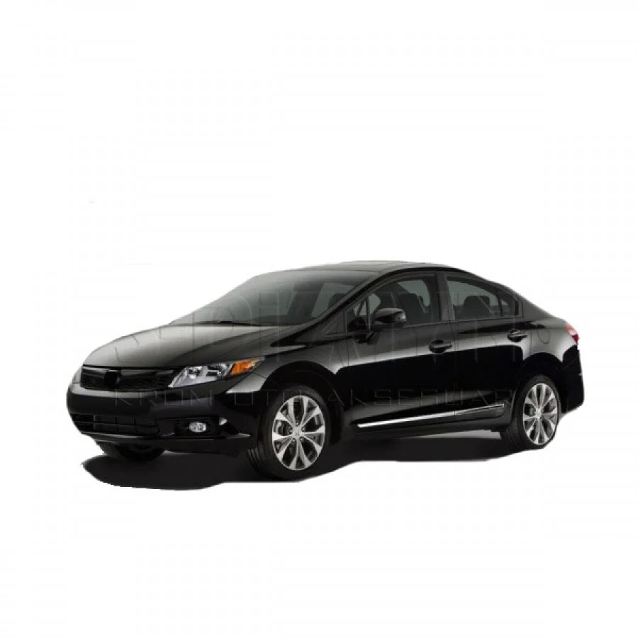Φωτογραφία προϊόντος: S-dizayn Honda Civic Sedan 12-15 Πλαινο Προστατευτικο Trim Πορτας ΑΤΣΑΛΙ+ΠΛΑΣΤΙΚΟ Χρωμιο 8ΤΕΜ