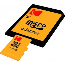Φωτογραφία προϊόντος: Memory Card microSD KODAK UHS-I U1 PREMIUM PERFORMANCE 64GB CLASS 10 with adapter V10 A1