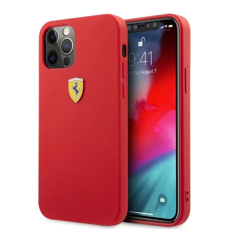 Φωτογραφία προϊόντος: Θήκη Ferrari for Apple iPhone 12 Pro Max On Track Silicone - Red