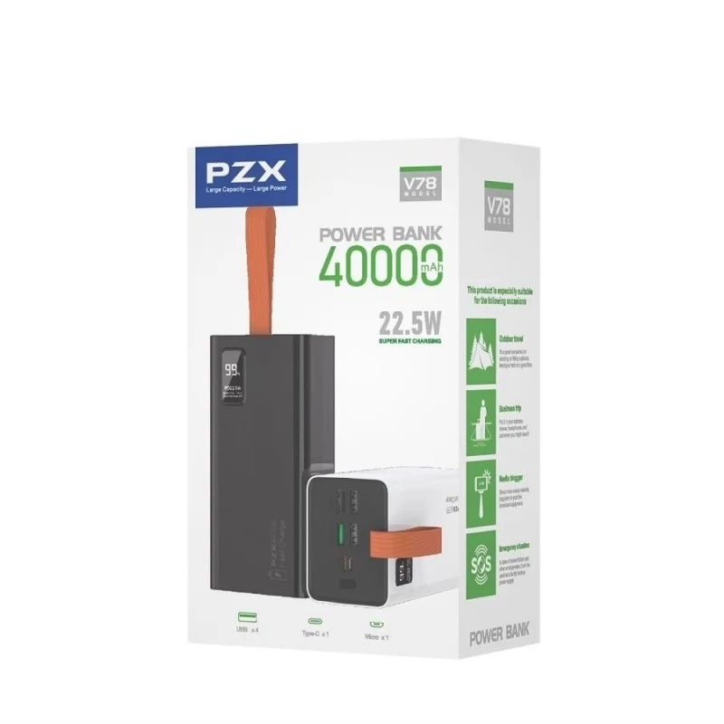 Φωτογραφία προϊόντος: PZX V78 Power Bank 22.5W Fast Charging 40000mAh