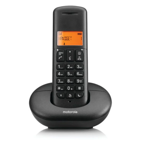 Φωτογραφία προϊόντος: Motorola E221 Μαύρο Ασύρματο τηλέφωνο με φωτιζόμενη οθόνη, call block, Do Not Disturb και 50 μνήμες