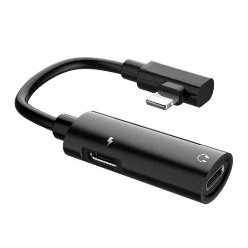 Φωτογραφία προϊόντος: ΑΝΤΆΠΤΟΡΑΣ HOCO LS18 2 ΣΕ 1 LIGHTNING ΣΕ 2 ΕΞΟΔΟΥΣ LIGHTNING ΘΗΛΥΚΟ ΜΑΥΡΟ