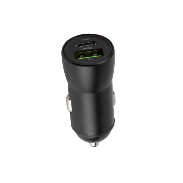 Φωτογραφία προϊόντος: MAXLIFE CAR CHARGER MXCC-04 QC3.0 PD + 1 PORT 20W black