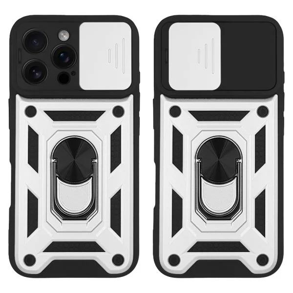 Φωτογραφία προϊόντος: Θήκη Ring Armor CamPro Sonique για Apple iPhone 16 Pro Max Ασημί