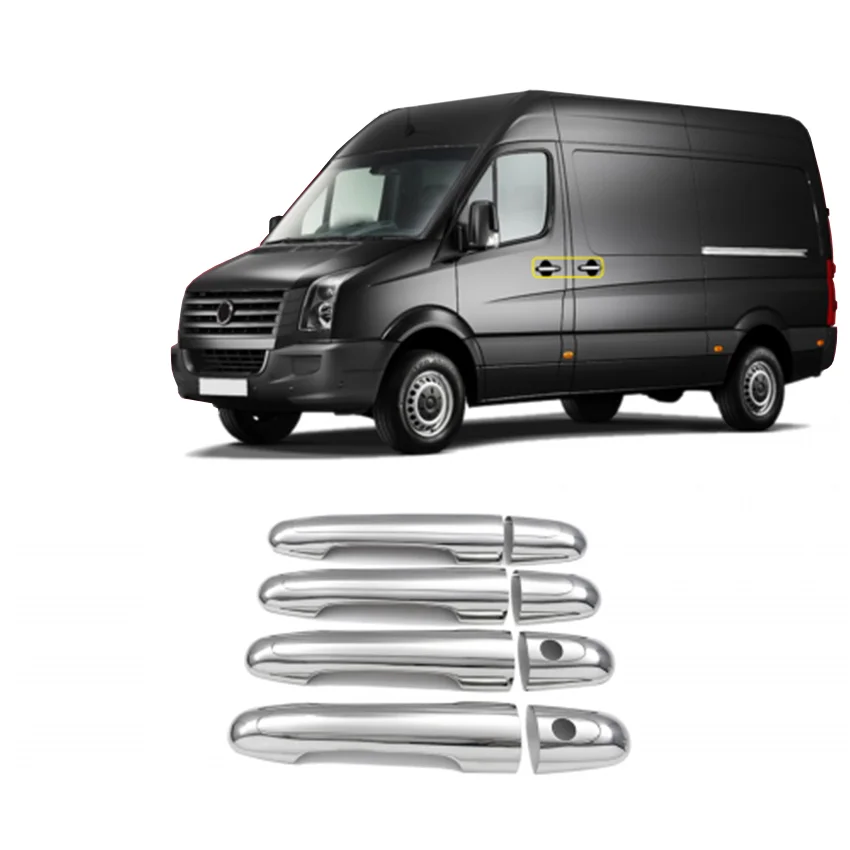 Φωτογραφία προϊόντος: S-dizayn Vw Crafter 2006+ Χερουλια Πορτας Χρωμιο Μεταλλικα 4ΤΕΜ.