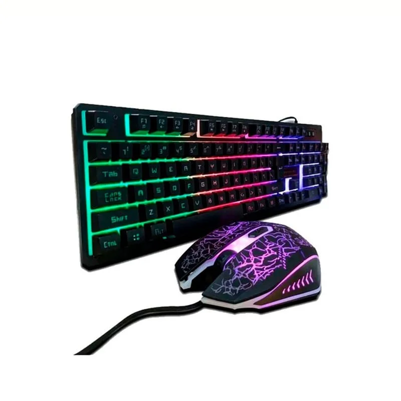 Φωτογραφία προϊόντος: Yelandar KT333 Σετ Gaming Πληκτρολόγιο με RGB φωτισμό + Ποντίκι (US Layout)