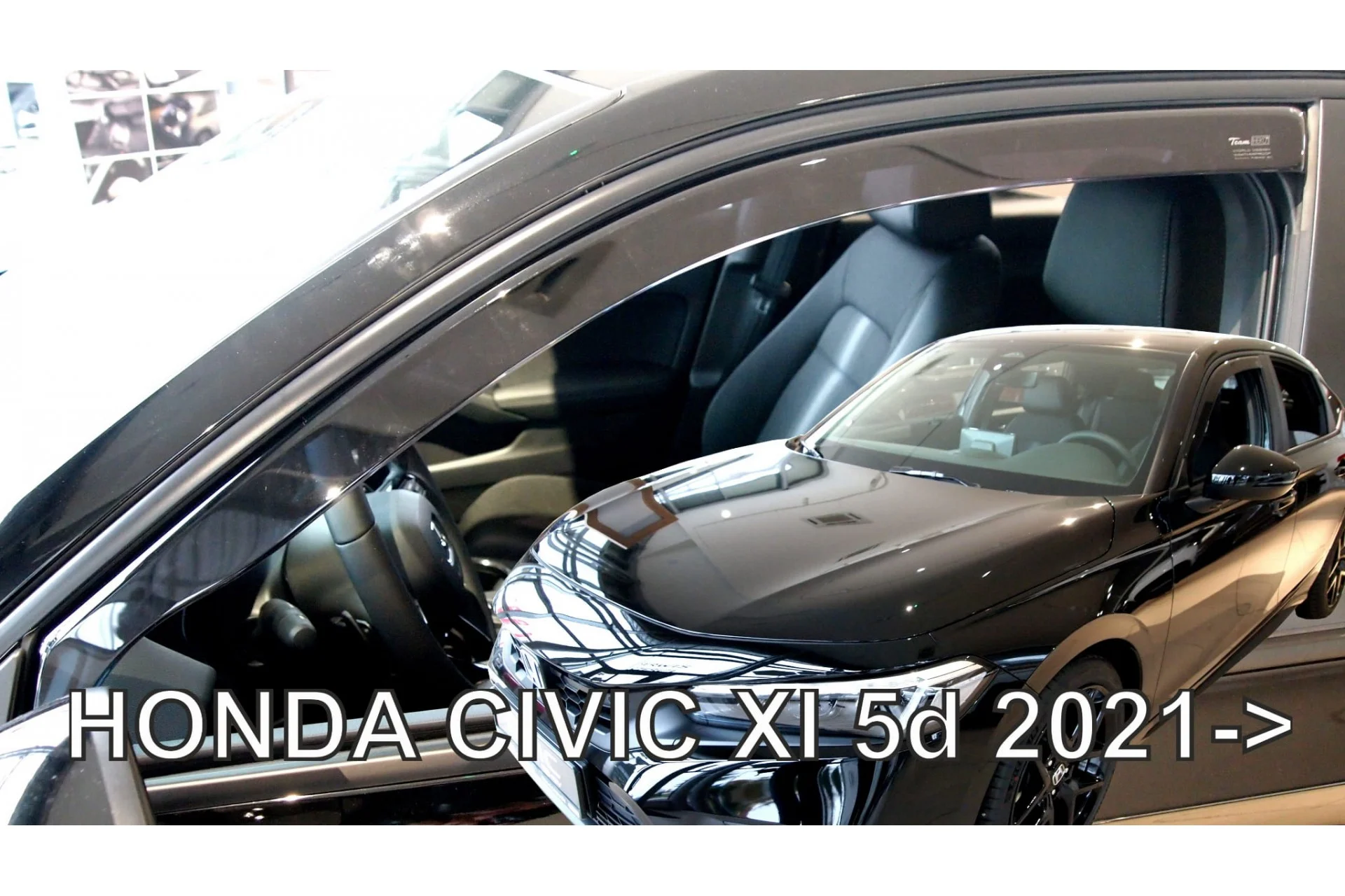 Φωτογραφία προϊόντος: Honda Civic Xi 4/5D 2021+ Ζευγαρι Ανεμοθραυστες Απο Ευκαμπτο Φιμε Πλαστικο Heko - 2 ΤΕΜ.