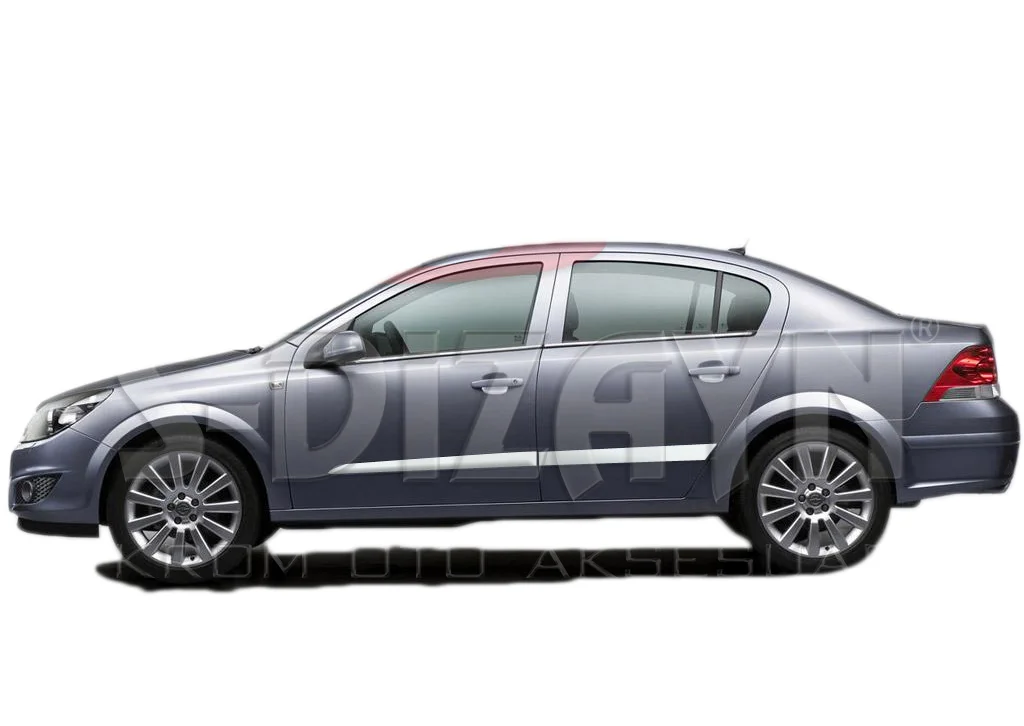 Φωτογραφία προϊόντος: S-dizayn Opel Astra H Sd 2008+ Διακοσμητικη Φασα Πορτας Χρωμιο 4ΤΕΜ.