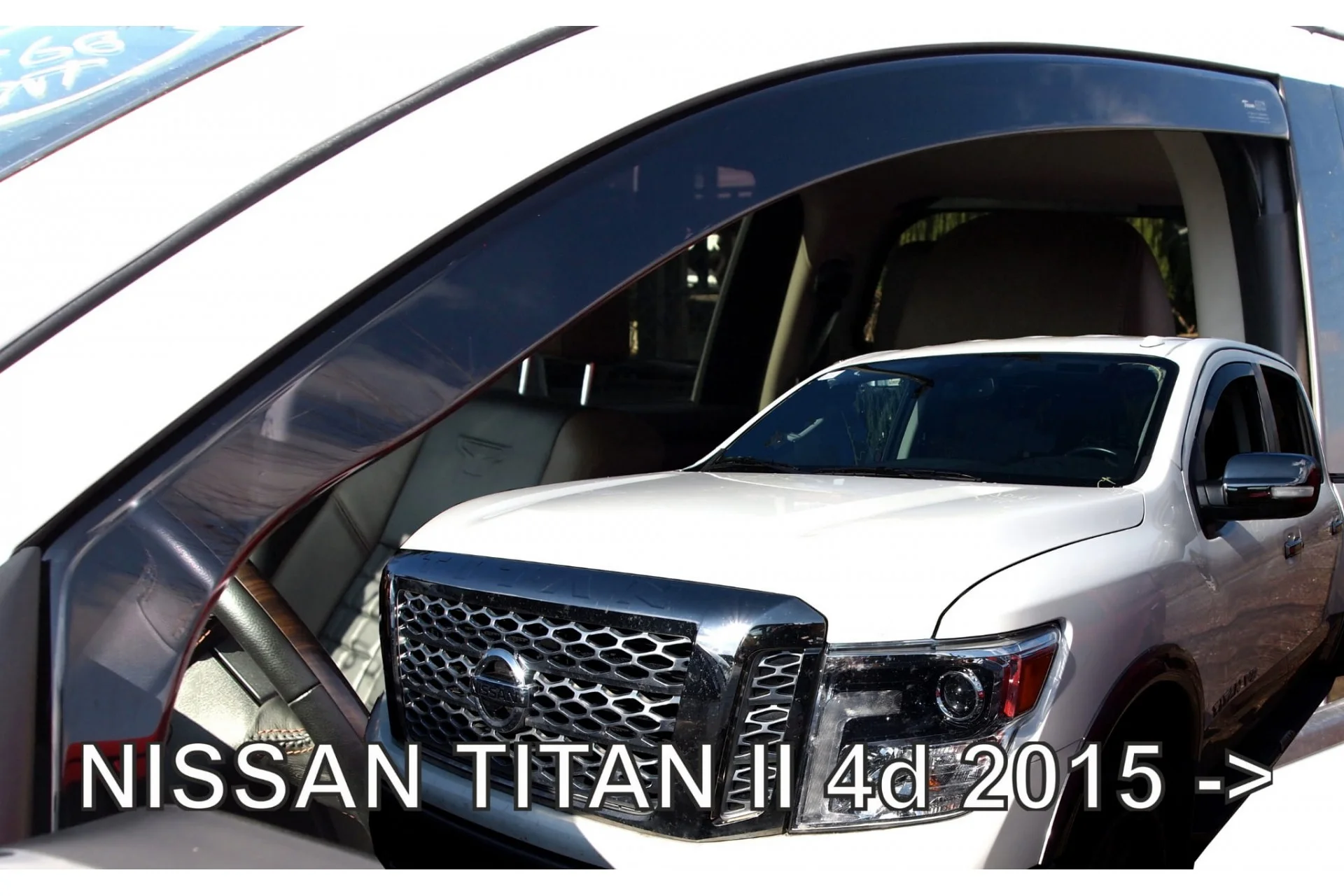 Φωτογραφία προϊόντος: Nissan Titan 4D 2015+ Ζευγαρι Ανεμοθραύστες Από Ευκαμπτο Φιμε Πλαστικό HEKO - 2 ΤΕΜ.