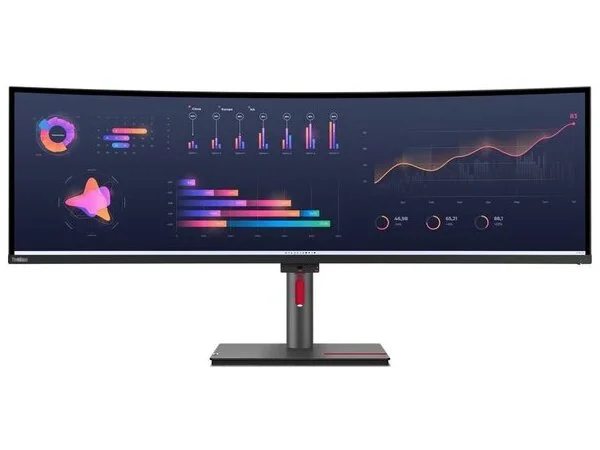 Φωτογραφία προϊόντος: LENOVO Monitor ThinkVision P49w-30 49'' Dual QHD IPS, Curved,RJ45, HDMI, USB-C, Thunderbolt, Display Port, Height adjustable, 3YearsW