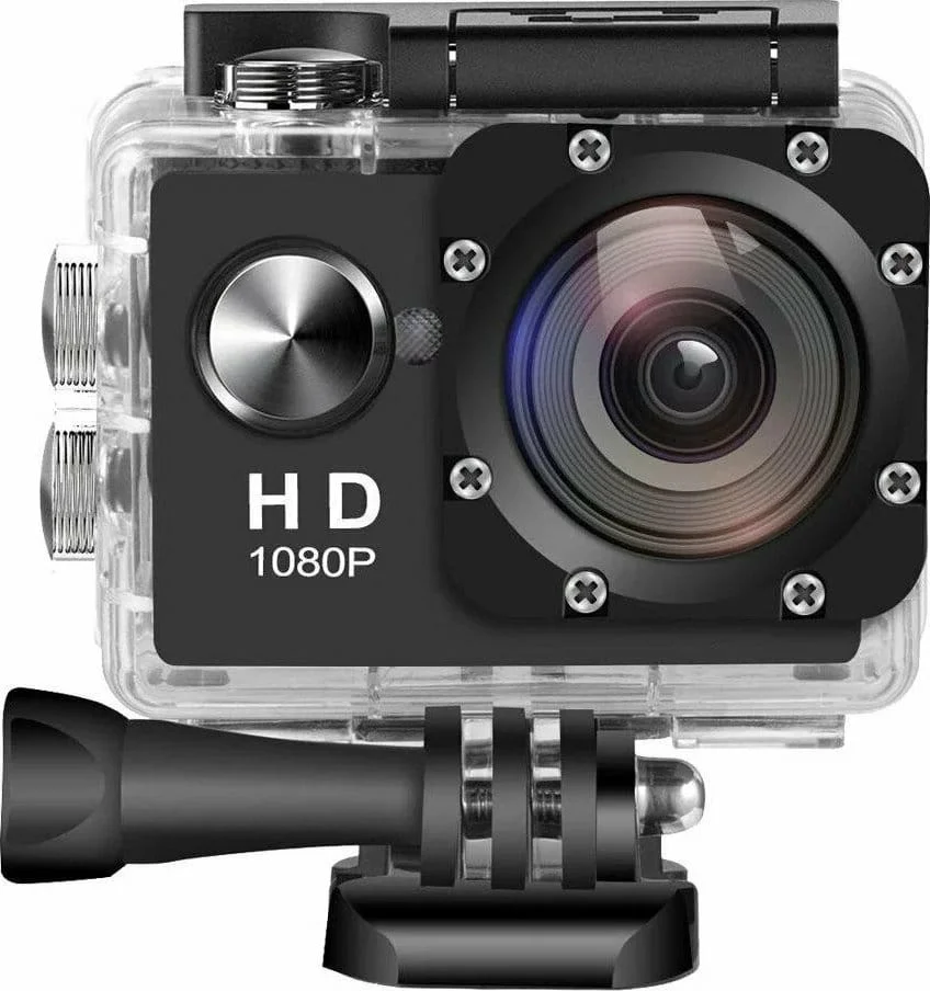 Φωτογραφία προϊόντος: Clever V1 050052 Action Camera HD (720p) Μαύρη με Οθόνη