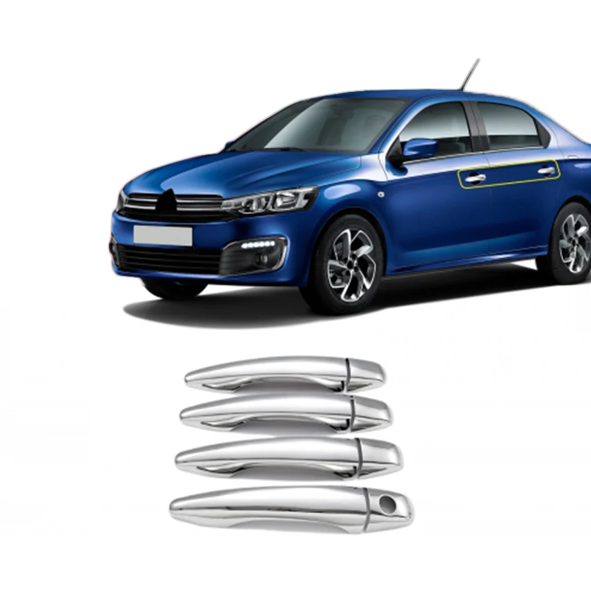 Φωτογραφία προϊόντος: S-dizayn Citroen Elysee 4D 2012+ Χερουλια Πορτας Χρωμιο Μεταλλικα 4ΤΕΜ.