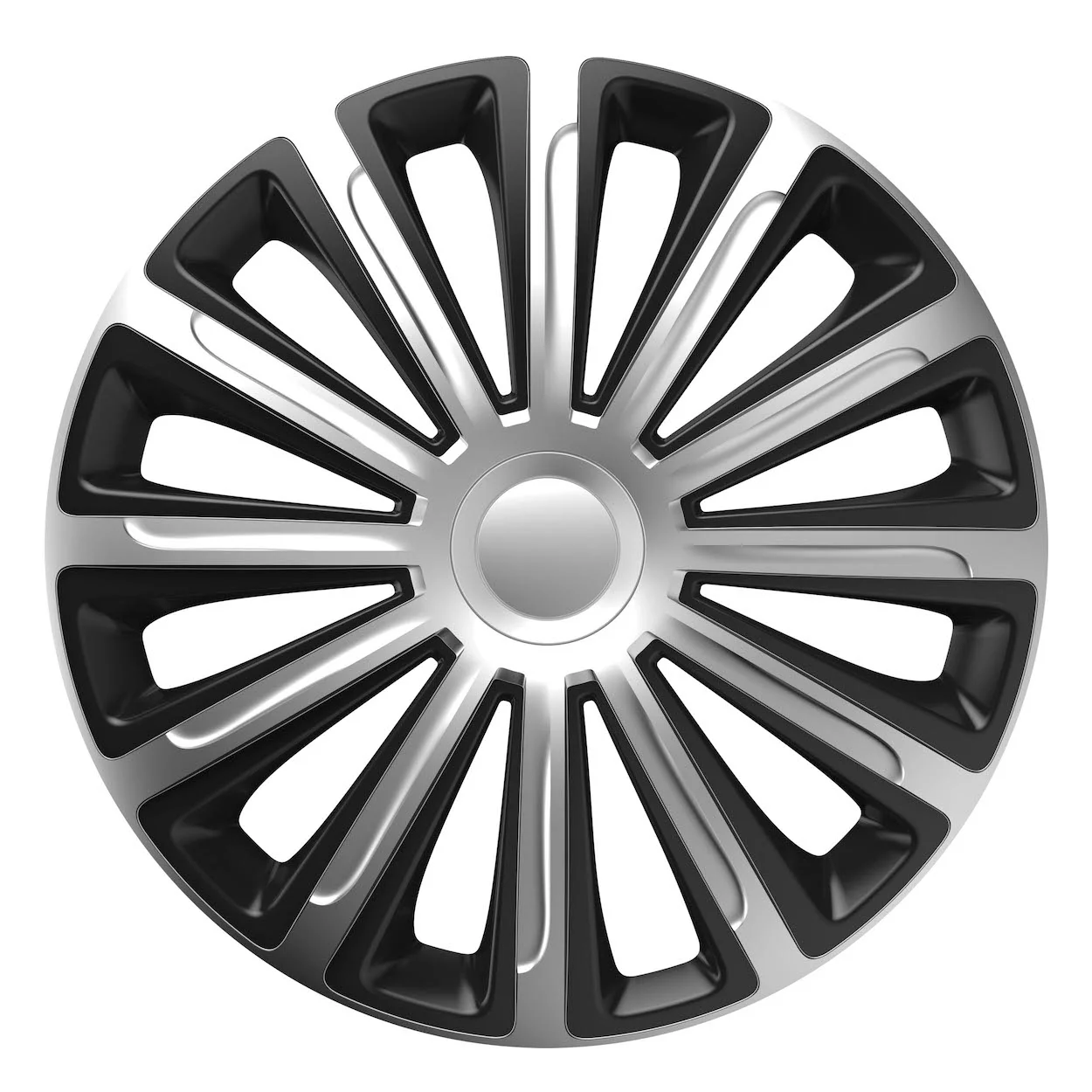 Φωτογραφία προϊόντος: AMIO ΤΑΣΙ 16" HUBCAP TREND SILVER BLACK - ΣΕΤ ΣΕ ΚΟΥΤΙ - 4 ΤΕΜ.