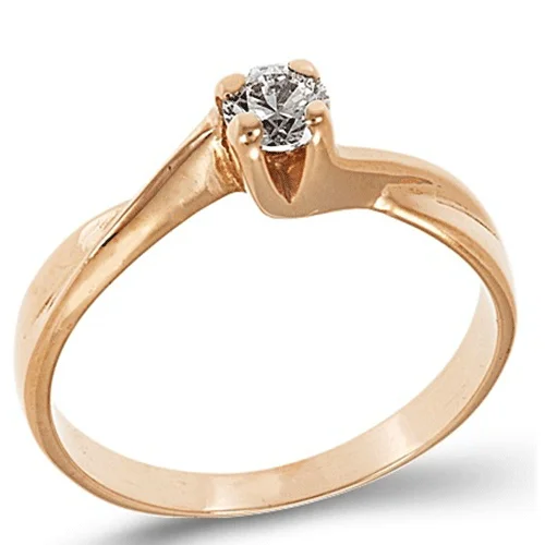 Φωτογραφία προϊόντος: fenixjewelry Ρόζ Μονόπετρο Δαχτυλίδι 14k 0141Ρ
