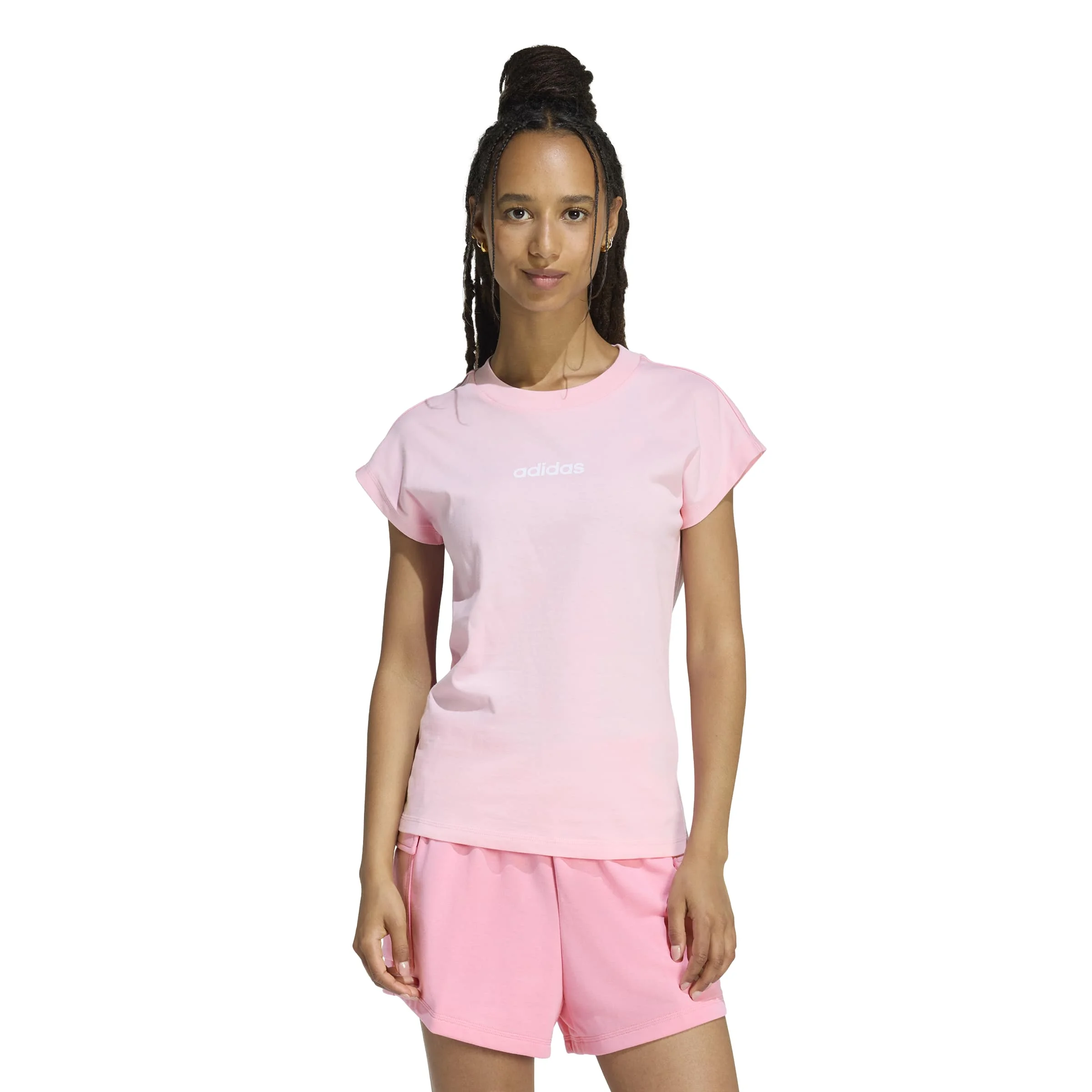 Φωτογραφία προϊόντος: Adidas Essentials Linear Cotton Tee KT0548 Ροζ