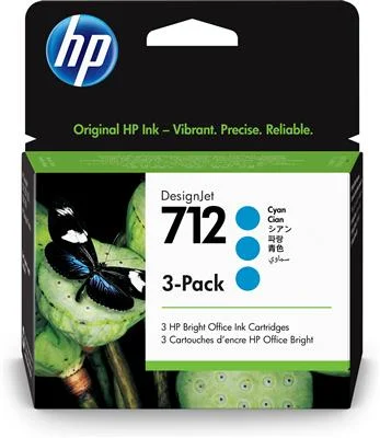 Φωτογραφία προϊόντος: HP 712 Original Cyan 3 pc(s)