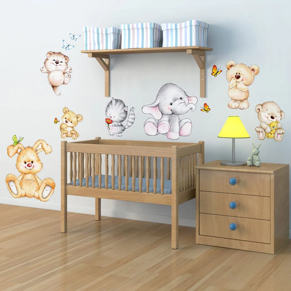 Φωτογραφία προϊόντος: Ango Cute Animals αυτοκόλλητα τοίχου XL (18304)