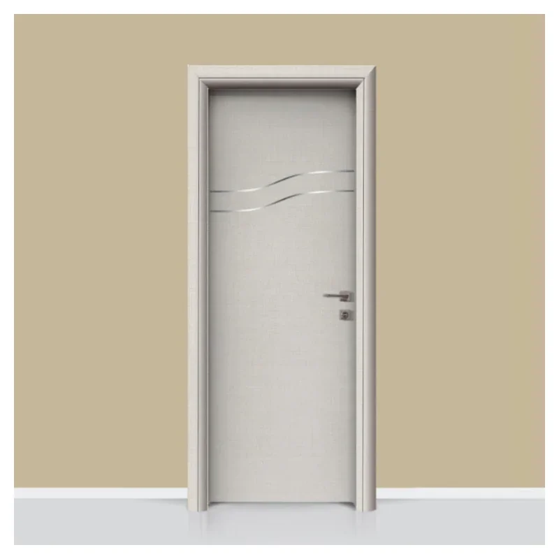 Φωτογραφία προϊόντος: Kataskevastikh Πόρτα εσωτερική laminate με inox στοιχεία σχέδιο 203