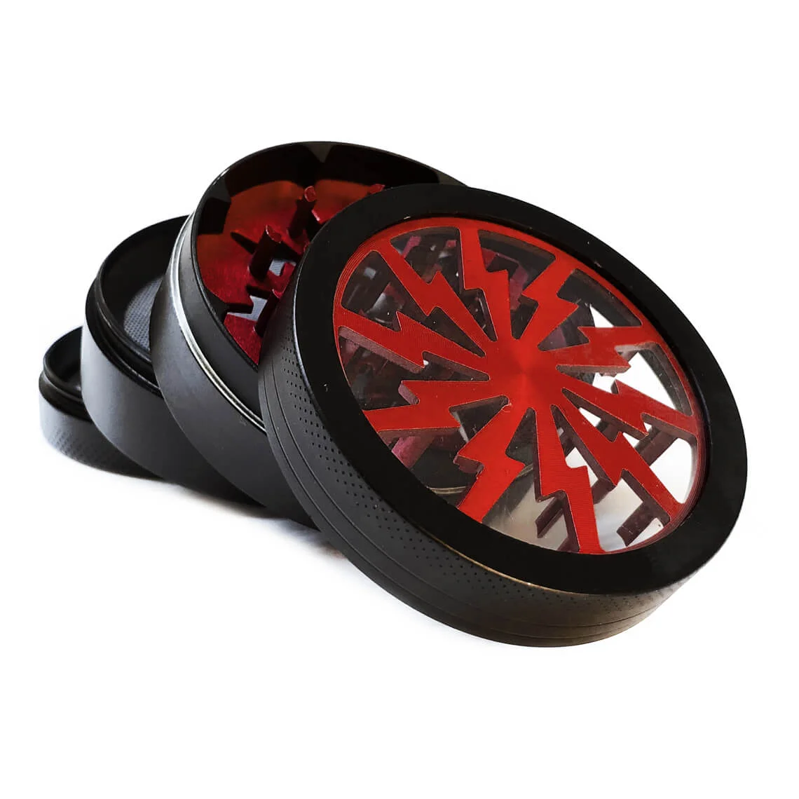 Φωτογραφία προϊόντος: Urban Crew - Storm Red Metal Grinder 63mm – 4 Parts (Μεγάλου μεγέθους)