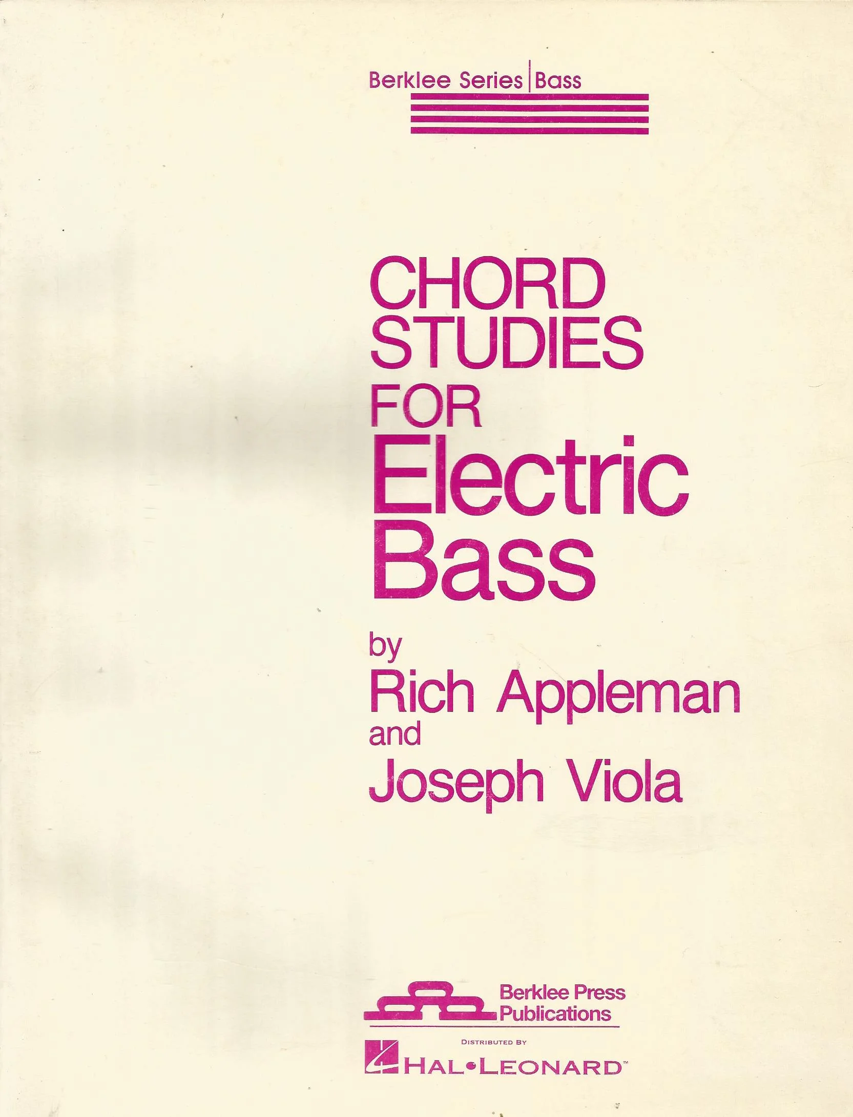 Φωτογραφία προϊόντος: Hal Leonard Chords Studies for Electric Bass by Rich Appleman and Joseph Viola