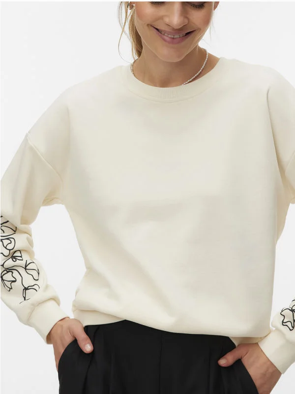 Φωτογραφία προϊόντος: VERO MODA VMLADA L/S O-NECK SWEATSHIRT JRS BTQ - ΜΠΕΖ-10349701-191