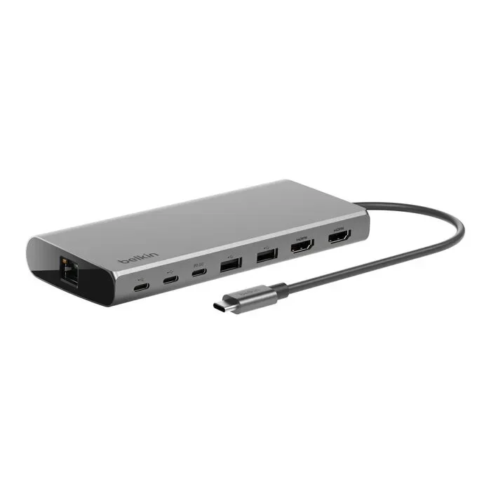 Φωτογραφία προϊόντος: GR Belkin Connect 8-in-1 USB-C Hub with Dual USB-C Ports - Silver έως 12 άτοκες δόσεις ή 24 δόσεις
