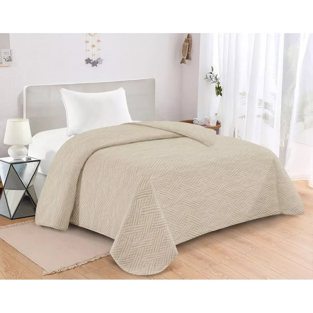 Φωτογραφία προϊόντος: AdamHome ΚΟΥΒΕΡΛΙ MICROFIBER ΜΟΝΟ 160X240 ADAM HOME GLORIA CREAM