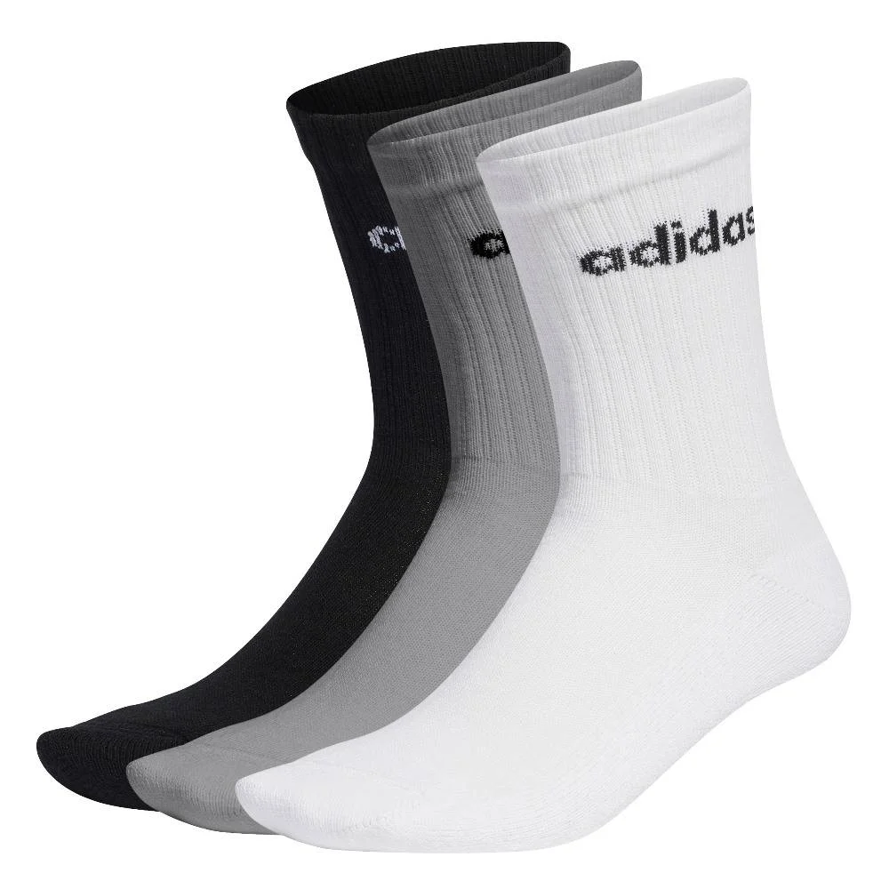 Φωτογραφία προϊόντος: Adidas Linear Αθλητικές Κάλτσες Πολύχρωμες 3 Ζεύγη