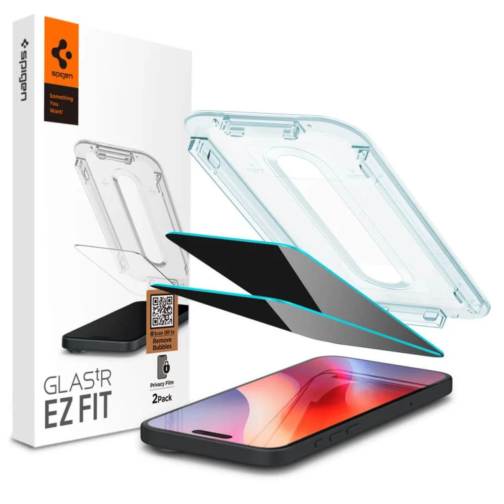 Φωτογραφία προϊόντος: Spigen Glas.TR iPhone 15 6.1" "EZ FIT" 2 τεμ. ιδιωτικότητα προστατευτικό γυαλί AGL06905