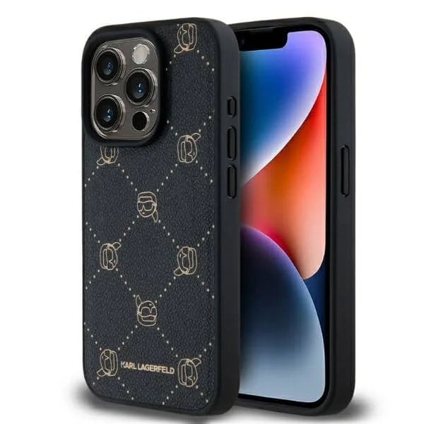 Φωτογραφία προϊόντος: Karl Lagerfeld Magsafe Karl Heads - θήκη για Apple iPhone 15 Pro Max - Μαύρο