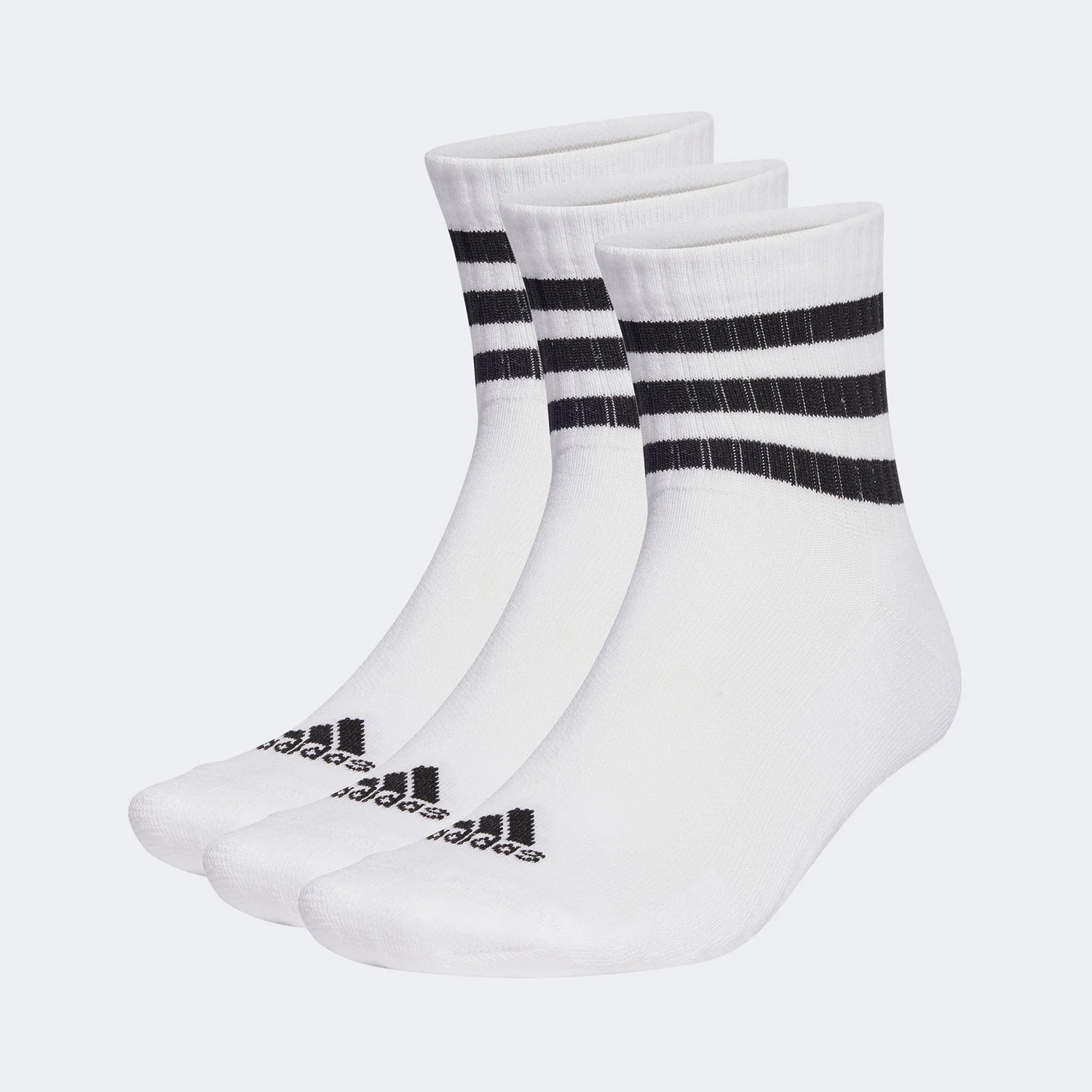 Φωτογραφία προϊόντος: ADIDAS PERFORMANCE ADIDAS 3-STRIPES CUSHIONED SPORTSWEAR MID-CUT SOCKS ΑΣΠΡΟ