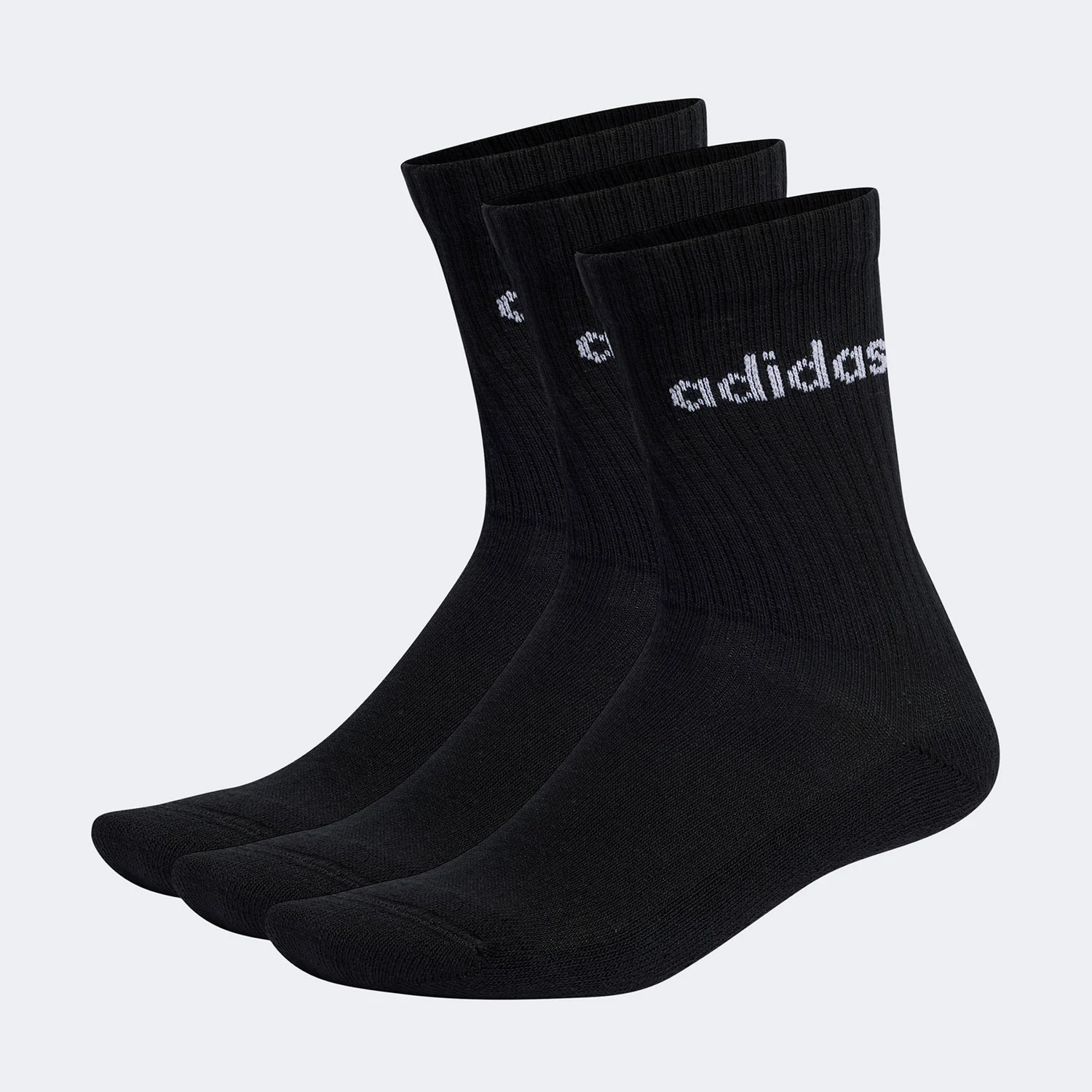 Φωτογραφία προϊόντος: ADIDAS PERFORMANCE ADIDAS LINEAR CREW CUSHIONED SOCKS 3 PAIRS ΜΑΥΡΟ