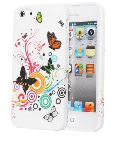 Φωτογραφία προϊόντος: Θήκη σιλικόνης Six Butterfly για iPhone 4 /4S - 5 /5S